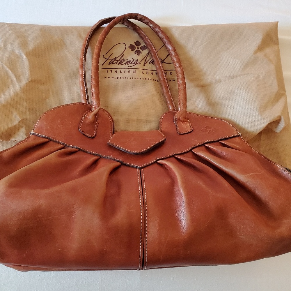 Patricia Nash Italian Leather Lione Satchel